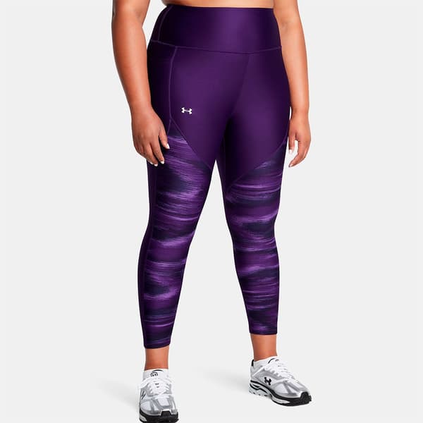 Under Armour Tech Print Panel Ankle Leggingsit Violetti 1X Nainen