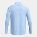 Miniatyrbillede 4 af 4: Under Armour Tech Textured Halv Lynlås Langærmet T-shirt Blå 2XL Mand