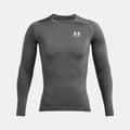 Pikkukuva 3 / 4: Under Armour Heatgear Armour Comp Pitkähihainen T-paita Harmaa 2XL / Regular Mies