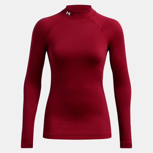 Under Armour Coldgear Authentics Mockneck T-shirt Med Lång ärm L Kvinna