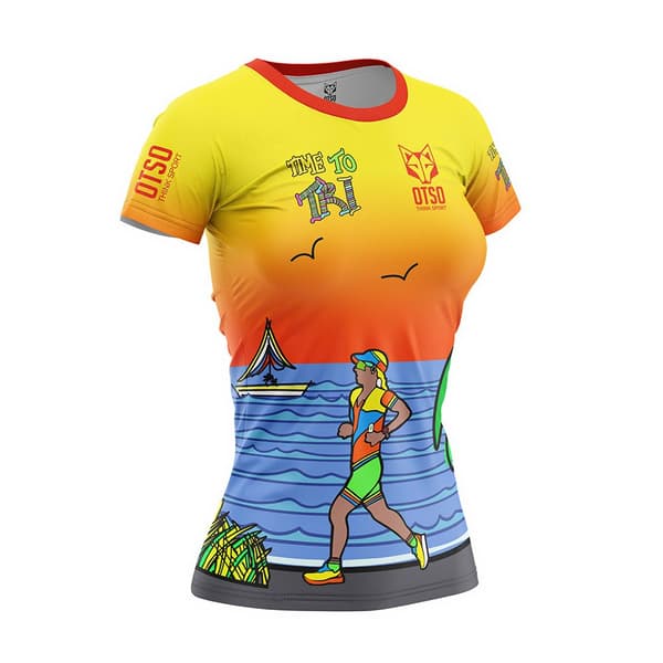 Otso Time To Tri Run T-shirt Med Korta ärmar S Kvinna