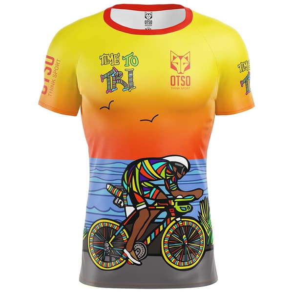 Otso Time To Tri Bike T-shirt Med Korte ærmer  S Mand