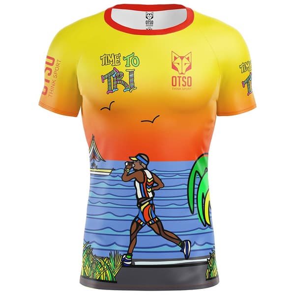 Otso Time To Tri Run T-shirt Med Korte ærmer  XL Mand