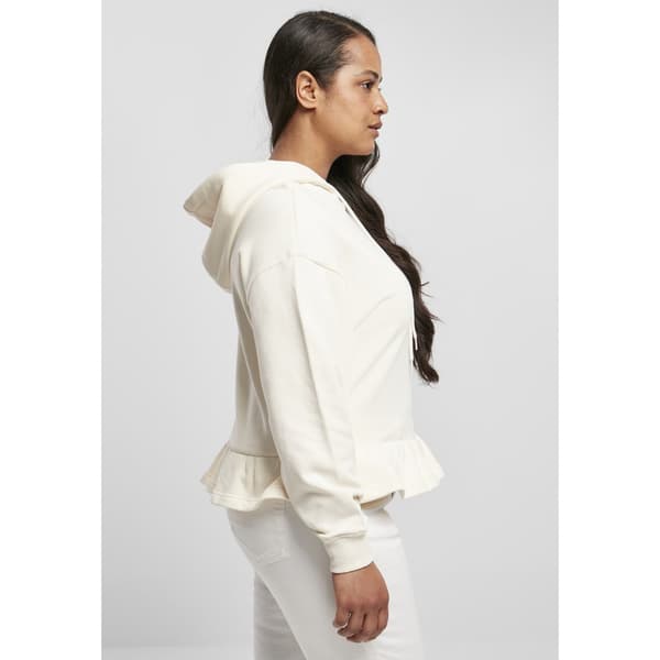 Urban Classics Ladies Organic Volants Hættetrøje Hvid S Mand