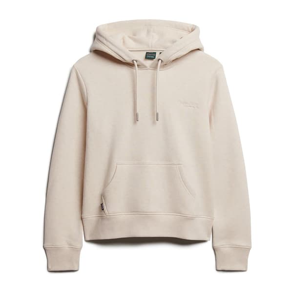 Superdry Essential Logo Tröja Med Huva Vit S Kvinna