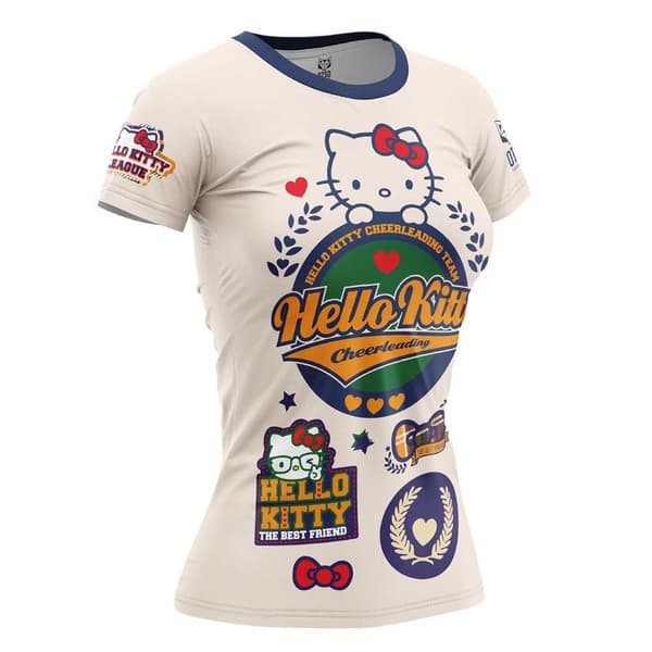 Otso Hello Kitty Cheerleading T-shirt Med Korta ärmar Beige L Kvinna