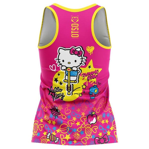 Otso Hello Kitty Sparkle ärmlös T-shirt Rosa S Kvinna