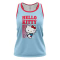 Miniatyrbild 1 av 2: Otso Hello Kitty Stripes ärmlös T-shirt Blå L Kvinna