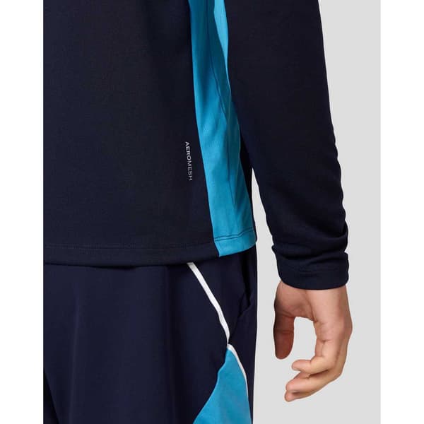 Castore Amc Aeromesh Puoli Vetoketjullinen Pitkähihainen T-paita  M Mies