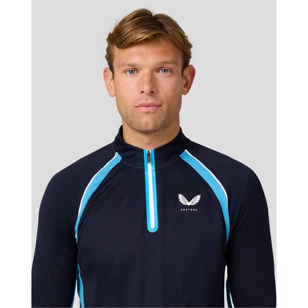 Castore Amc Aeromesh Halv Lynlås Langærmet T-shirt  XL Mand