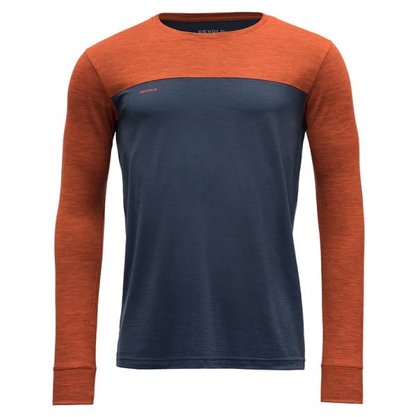 Devold Of Norway Norang Merino 150 T-shirt Med Lång ärm Orange,Grå XL Man