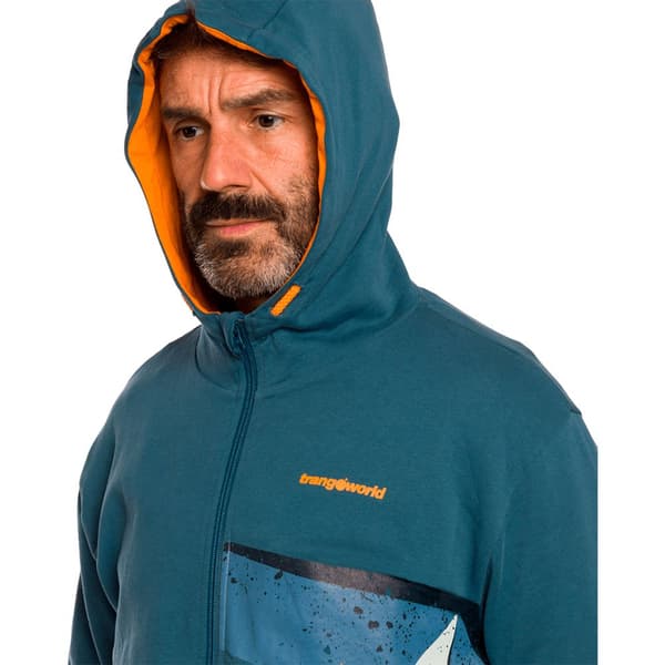 Trangoworld Bigz Sweatshirt Med Dragkedja Blå M Man