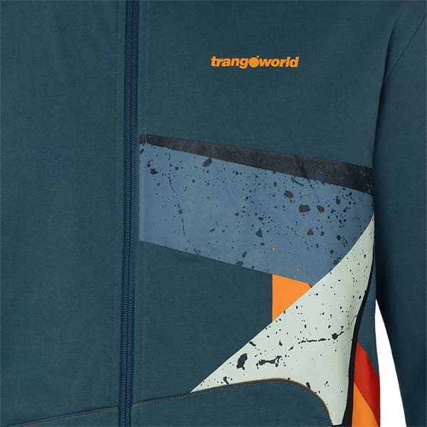 Trangoworld Bigz Sweatshirt Med Dragkedja Blå M Man