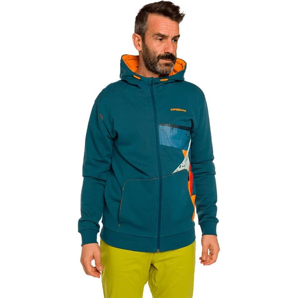 Trangoworld Bigz Sweatshirt Med Dragkedja Blå M Man