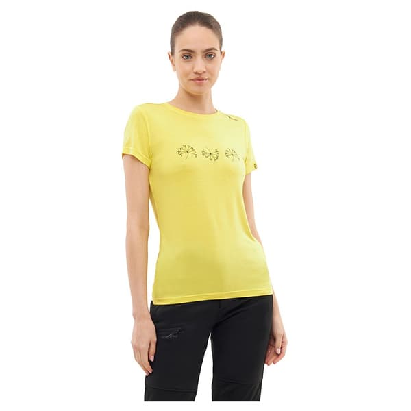 Viking Lenta Bamboo Light T-shirt Med Korte ærmer Gul L Kvinde