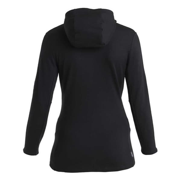 Icebreaker Merino 260 Quantum Iv Kokovetoketjullinen Collegepaita Musta L Nainen