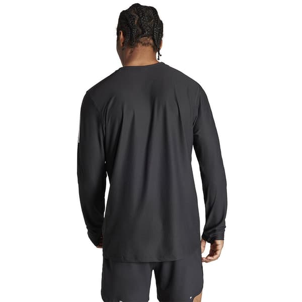 Adidas Own The Run Base T-shirt Med Lange ærmer Sort XS / Regular Mand