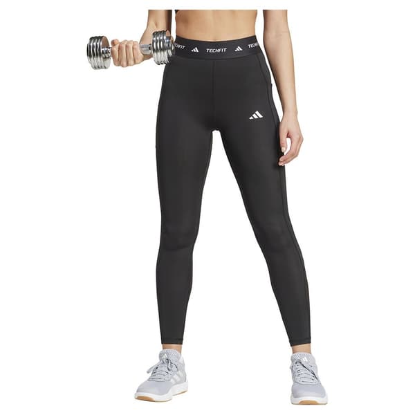 Adidas Techfit Stash Pocket Leggingsit Musta L Nainen