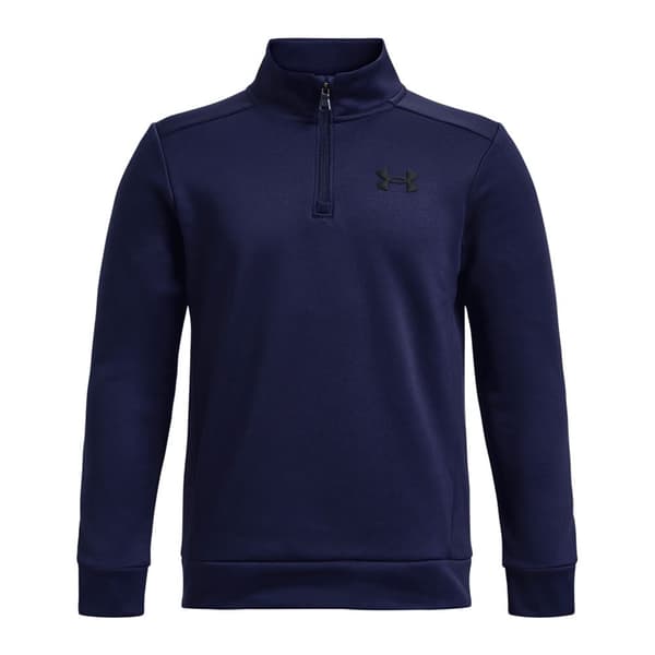 Under Armour Armour Fleece Halv Lynlås Sweatshirt Blå 18-20 Years