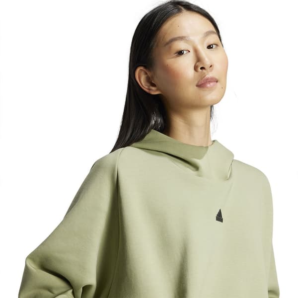 Adidas Z.n.e. Overhead Hættetrøje Grøn S / Regular Kvinde
