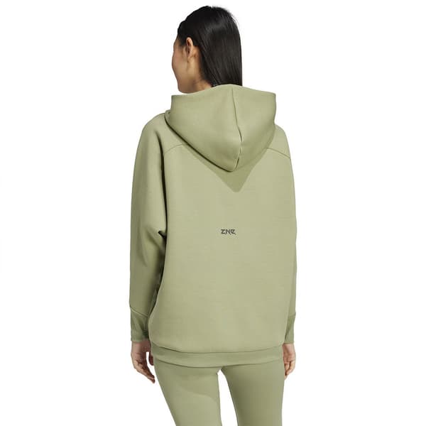 Adidas Z.n.e. Overhead Hættetrøje Grøn S / Regular Kvinde