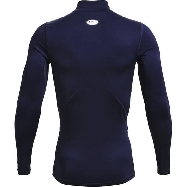 Under Armour Fitted High Neck Coldgear® T-shirt Med Lange ærmer Blå 2XL / Regular Mand