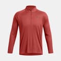 Pikkukuva 3 / 4: Under Armour Tech Textured Puoli Vetoketjullinen Pitkähihainen T-paita Oranssi M Mies