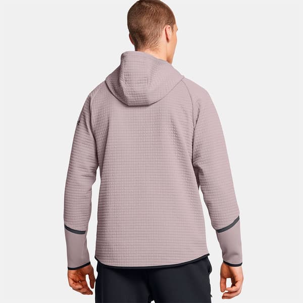 Under Armour Unstoppable Fleece Textured Kokovetoketjullinen Collegepaita Beige M / Regular Mies
