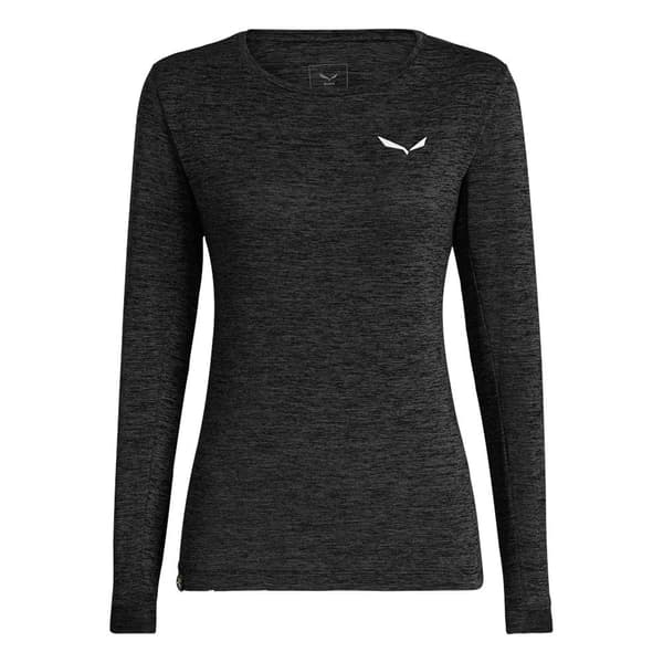 Salewa Puez Melange Dryton T-shirt Med Lange ærmer Sort XL Kvinde