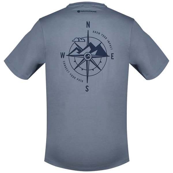 Montane Impact Compass T-shirt Med Korta ärmar Blå M Man
