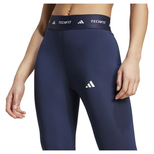 Adidas Techfit 7/8 Leggings Blå L Kvinna
