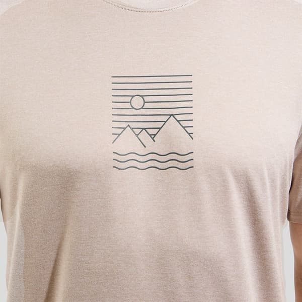 Odlo Ascent Sun Sea Mountains T-shirt Med Korta ärmar Beige L Man