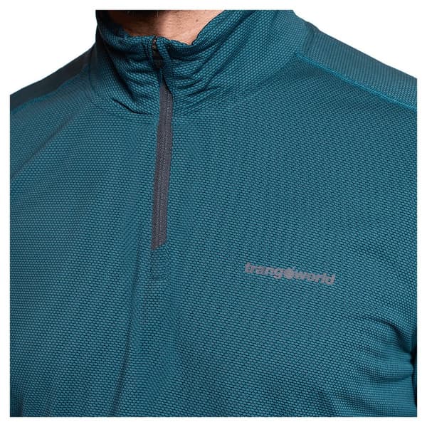 Trangoworld Pullover Lojsta Tröja Med Halv Dragkedja Blå M Man