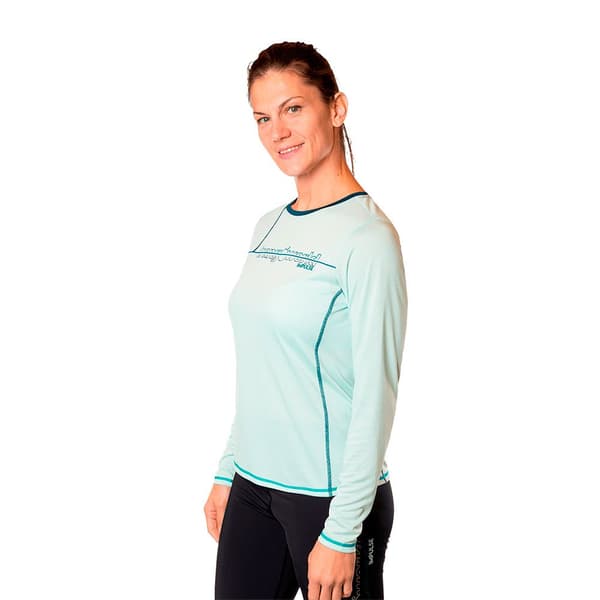 Trangoworld Finsen T-shirt Med Lång ärm Blå L Kvinna