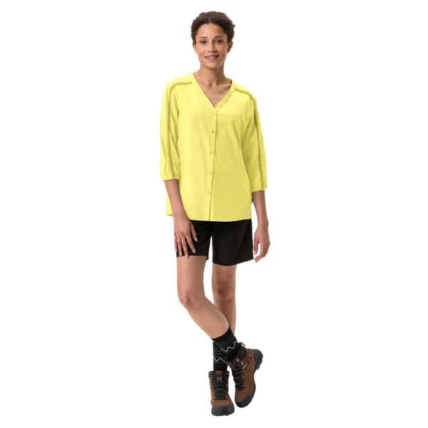 Vaude Skomer Ii T-shirt Med 3/4 ärm Gul 36 Kvinna