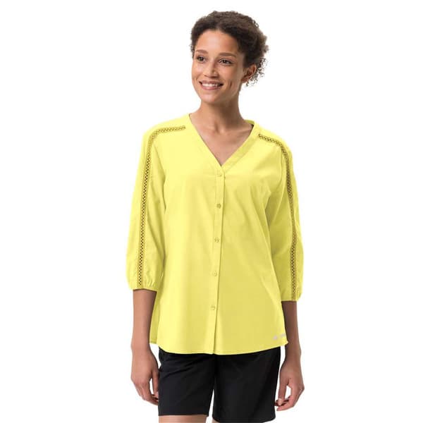 Vaude Skomer Ii T-shirt Med 3/4 ärm Gul 36 Kvinna