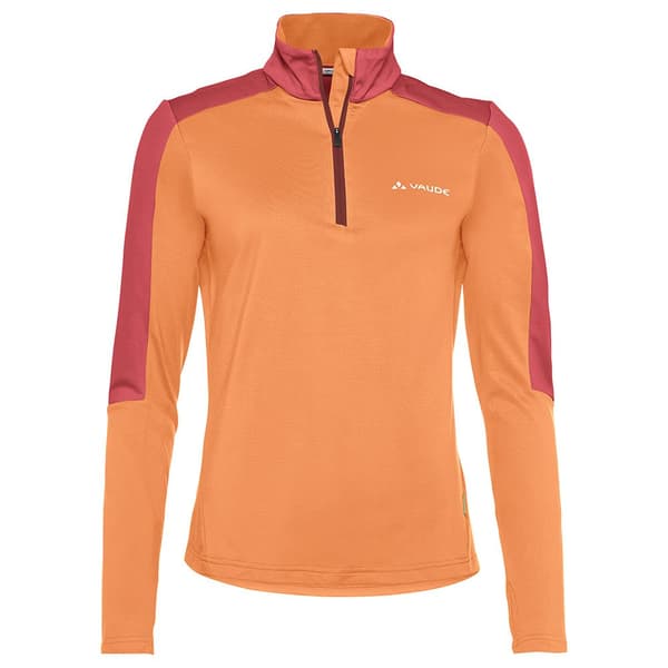 Vaude Livigno Ii Halv Dragkedja Långärmad T-shirt Orange 42 Kvinna