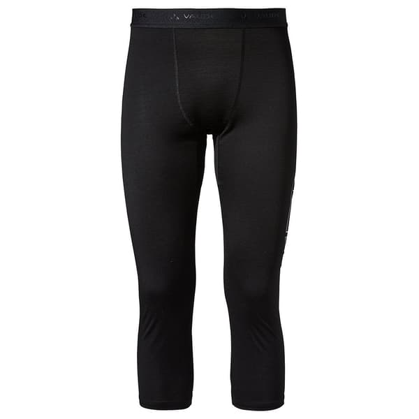 Vaude Monviso Wool 3/4 Leggings Sort 54 Mand
