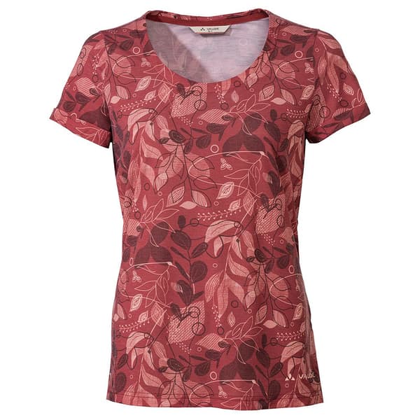 Vaude Skomer All Over Print T-shirt Med Korta ärmar Röd 42 Kvinna