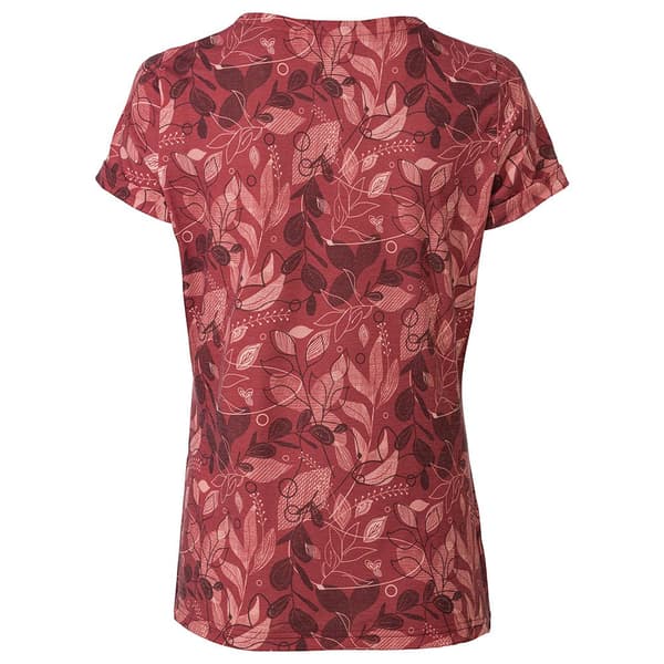 Vaude Skomer All Over Print T-shirt Med Korta ärmar Röd 42 Kvinna