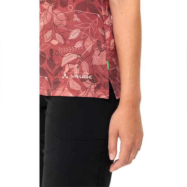 Vaude Skomer All Over Print T-shirt Med Korta ärmar Röd 42 Kvinna