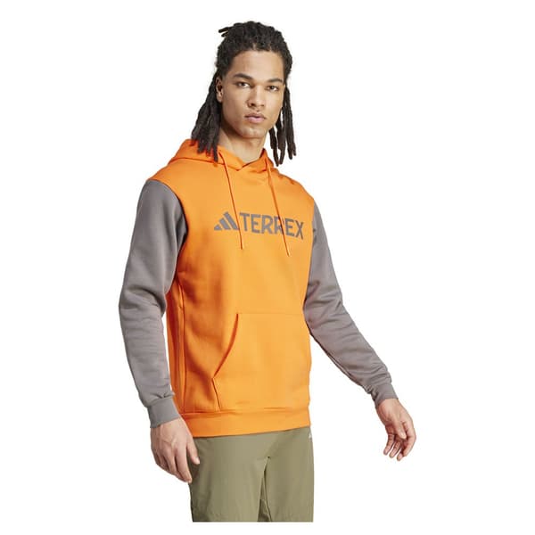 Adidas Mt L Logo Hættetrøje Orange L Mand