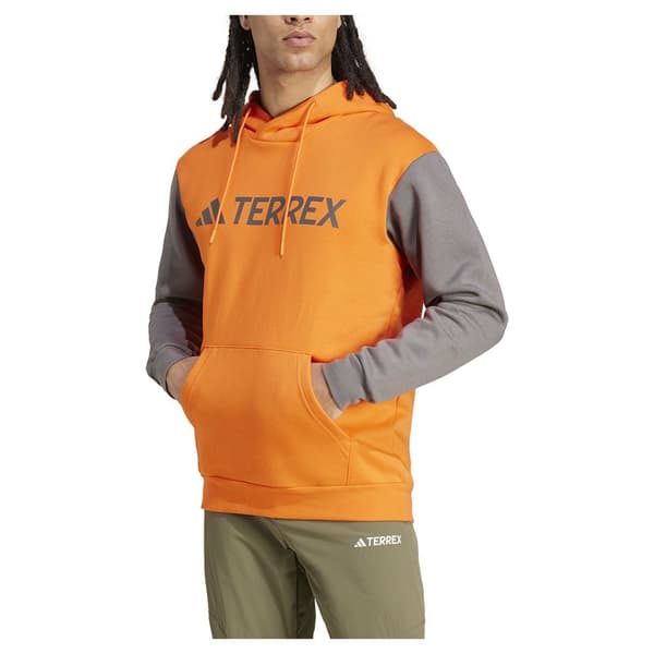 Adidas Mt L Logo Hættetrøje Orange L Mand