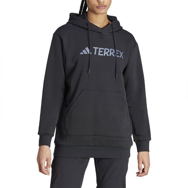 Adidas Terrex Multi Large Logo Tröja Med Huva Svart M Kvinna