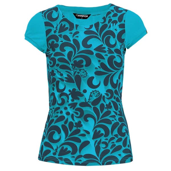 Karpos Loma Print T-shirt Med Korte ærmer Blå S Kvinde