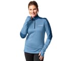 Miniatyrbild 1 av 7: Vaude Livigno Ii Halv Dragkedja Långärmad T-shirt Blå 40 Kvinna