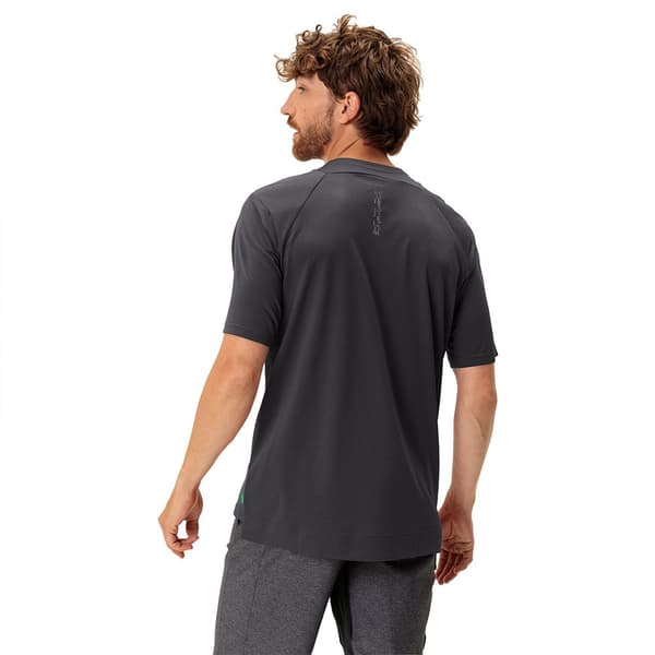 Vaude Bike Tremalzo Q-zip T-shirt Med Korte ærmer Sort M Mand