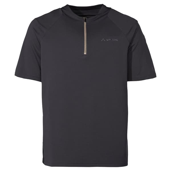 Vaude Bike Tremalzo Q-zip T-shirt Med Korte ærmer Sort L Mand