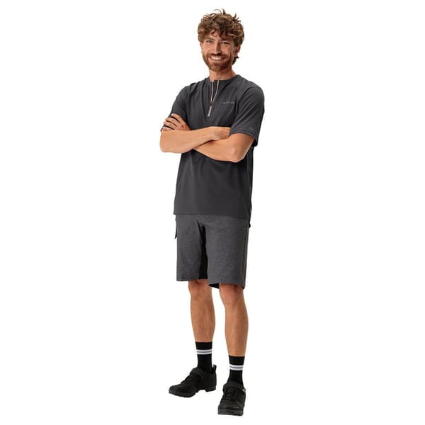 Vaude Bike Tremalzo Q-zip T-shirt Med Korte ærmer Sort L Mand