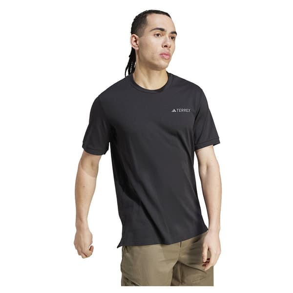 Adidas Xpl Logo T-shirt Med Korta ärmar Svart S Man